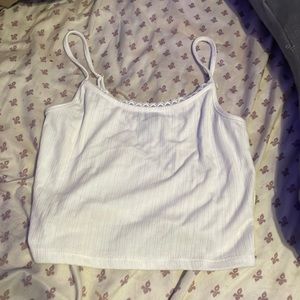 forever 21 white lace top